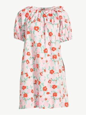 Floral puff sleeve dress